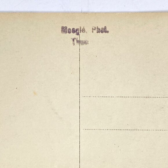 RPPC 1920s Young Swiss Girl Holding Flowers Bouquet Real Photo Postcard - Picture 4 of 5